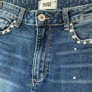 Paige denim straight leg jeans size 29 with studs